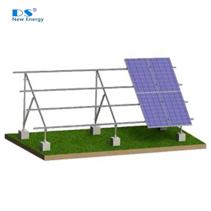 Ground Mounting System With Concrete Foundations